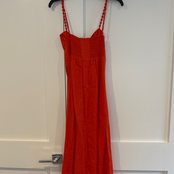 Brand new!! VIX Tricia Long Coverup Dress Coral XS - Picture 5 of 7